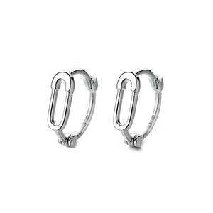 Gading® Dames - zilveren buis met paperclip- 9mm- zilver 925